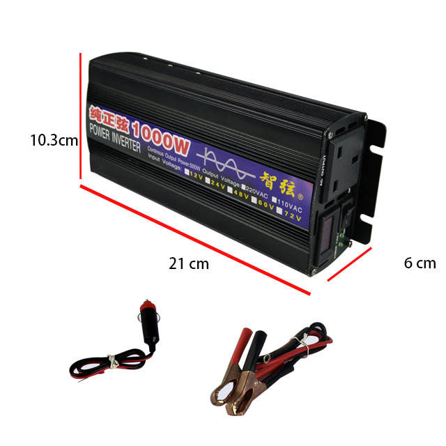 Pure Sine Wave Inverter 1000W  - đánh giá và giá Power Inverter